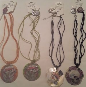 Fashion jewelry necklace and earrings set